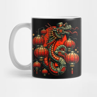 Steampunk Chinese New Year Snake Mug